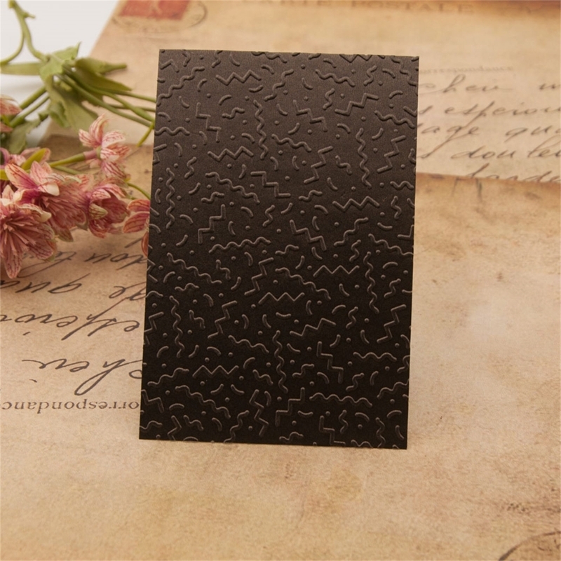 Embellishments For Scrapbooking - อเนกประสงค์ Textured โฟลเดอร์กระดาษการ์ดลายนูนสำหรับทำบัตร Scrapbooking Photo Album