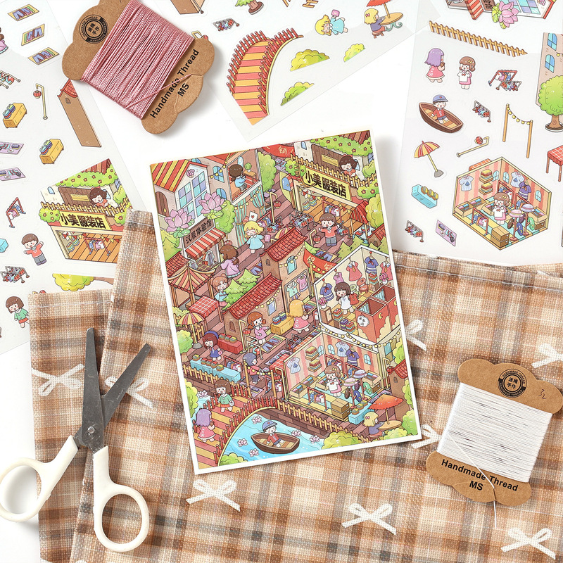 สติกเกอร์ 3 มิติ ลายการ์ตูน 4  - Embellishments For Scrapbooking บทวิจารณ์และราคา